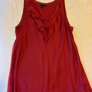 Theory Red Sleeveless Tank Top